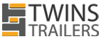 Logo van Twins Trailers, producent van standaard aanhangwagens